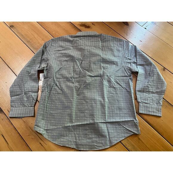 Van Heusen Men's Blue Plaid Button Down Shirt. Long Sleeve. Size Large - Picture 2 of 7